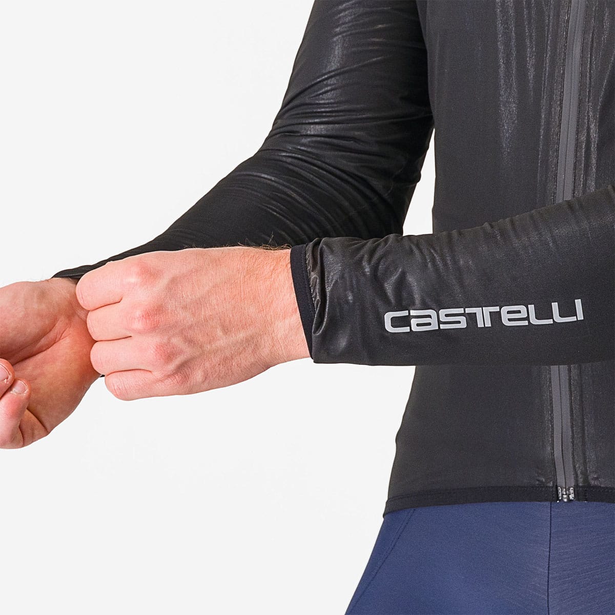 CASTELLI SQUALL SHELL Jacka Svart/Grå