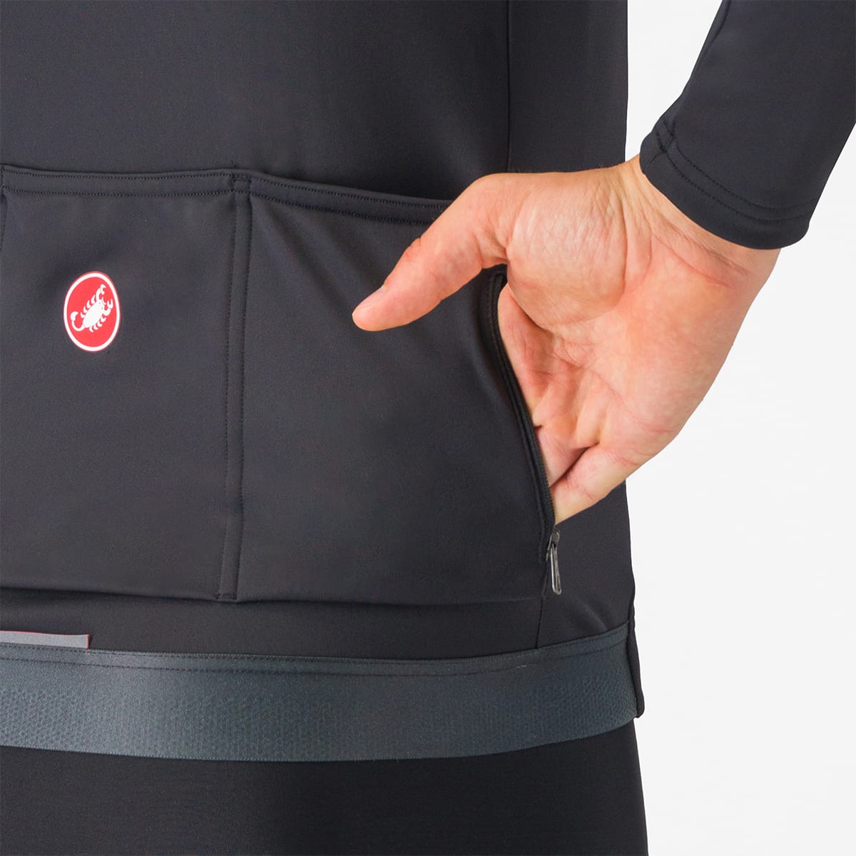 CASTELLI ESPRESSO THERMAL Långärmad tröja Svart