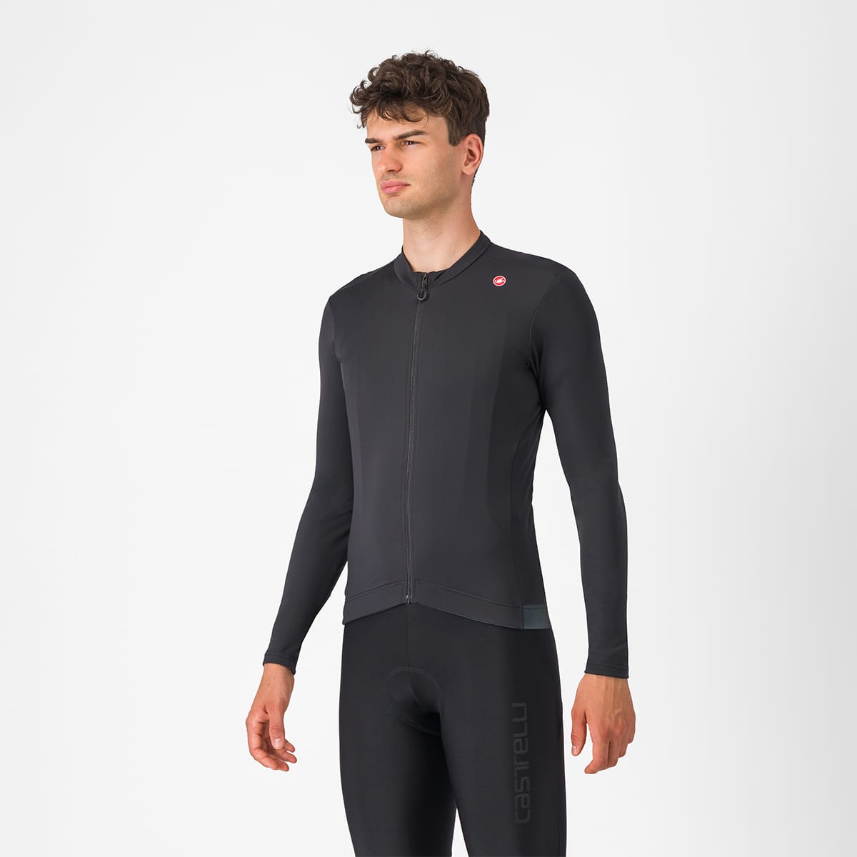 CASTELLI ESPRESSO THERMAL Långärmad tröja Svart