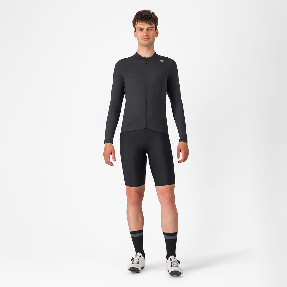 CASTELLI ESPRESSO THERMAL Långärmad tröja Svart