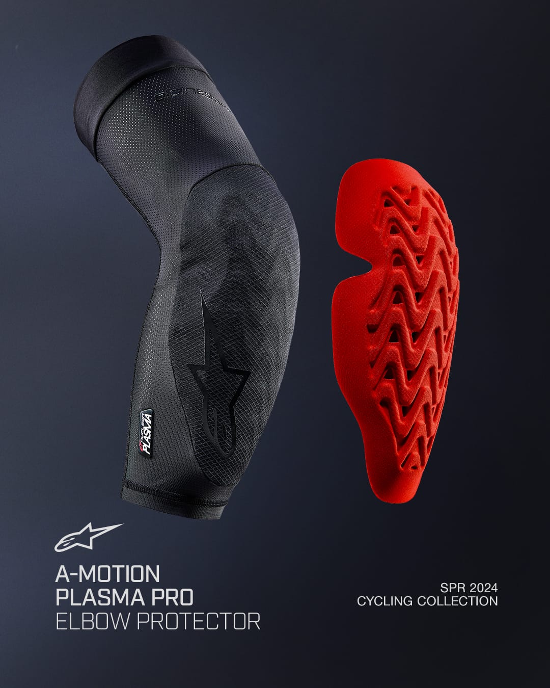 ALPINESTARS A-MOTION PLASMA PRO armbågsskydd svart