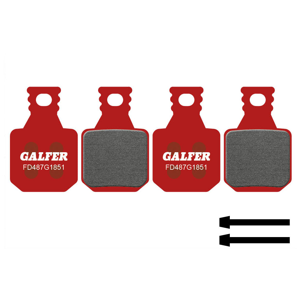 GALFER ADVANCED Magura MT5 / MT7 semimetalliska bromsbelägg (4 kolvar)