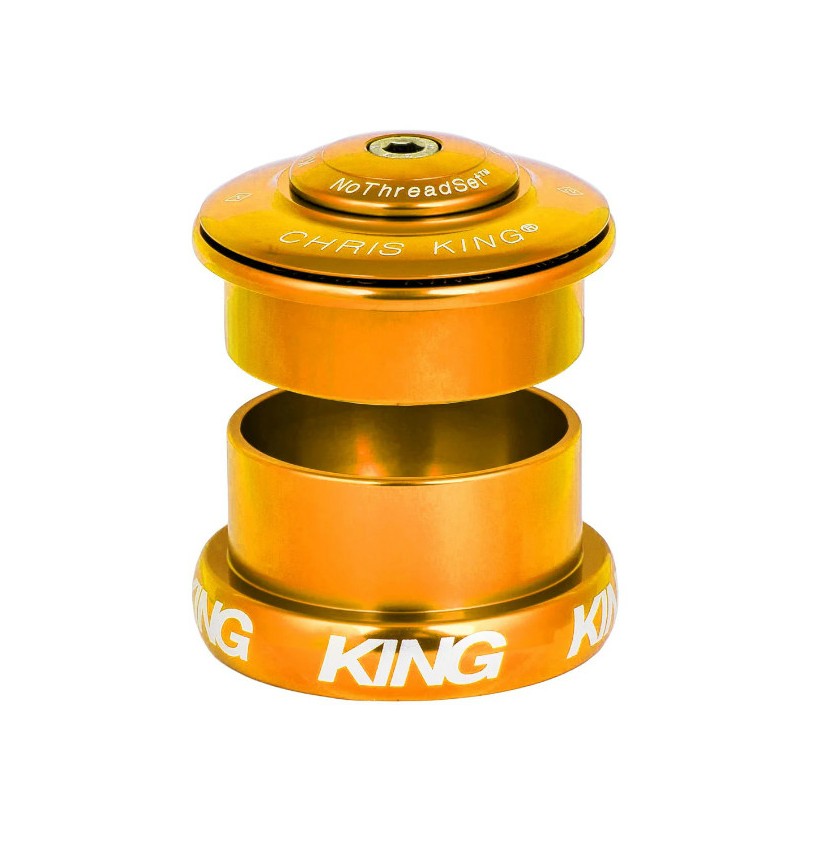 Semi-integrerat/externt headset CHRIS KING INSET 5 1"1/8-1,5" ZS49/EC49 Guld