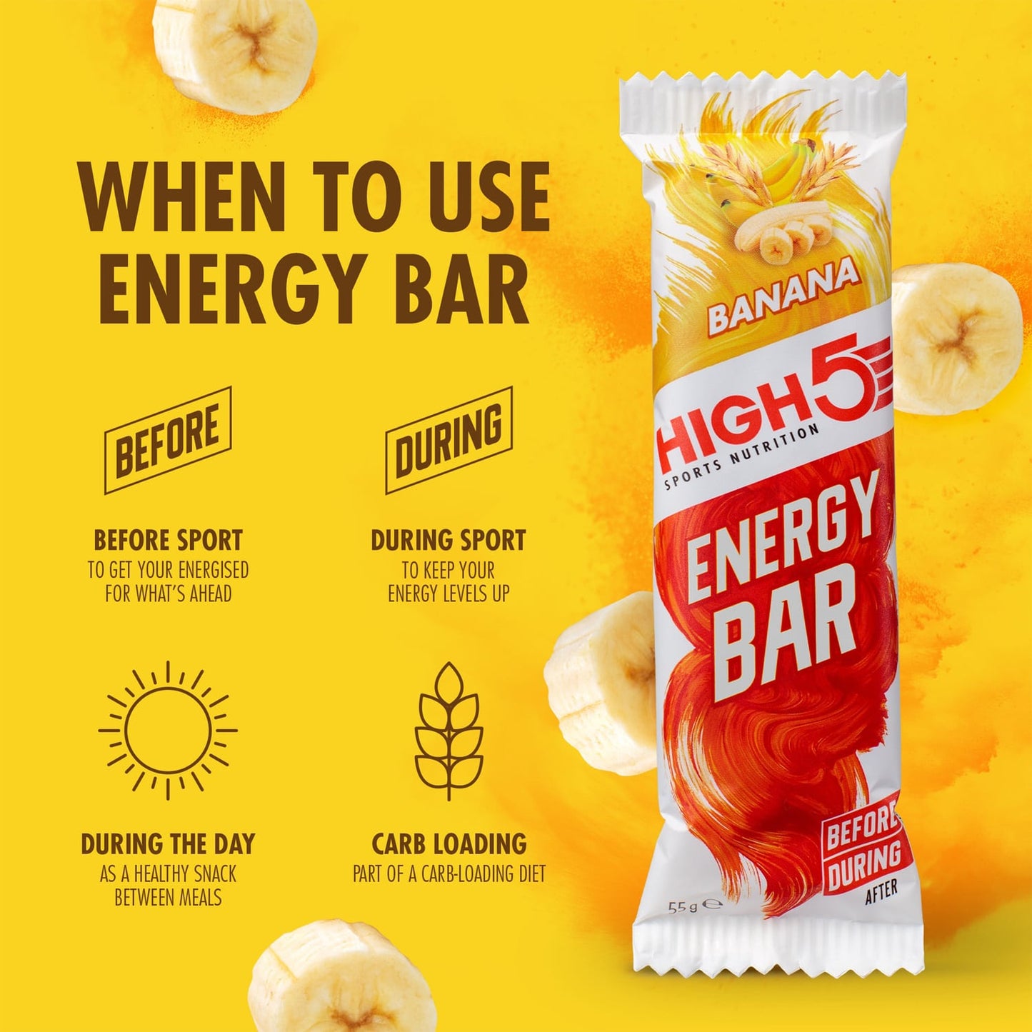 HIGH5 ENERGY BAR (55g) Banana
