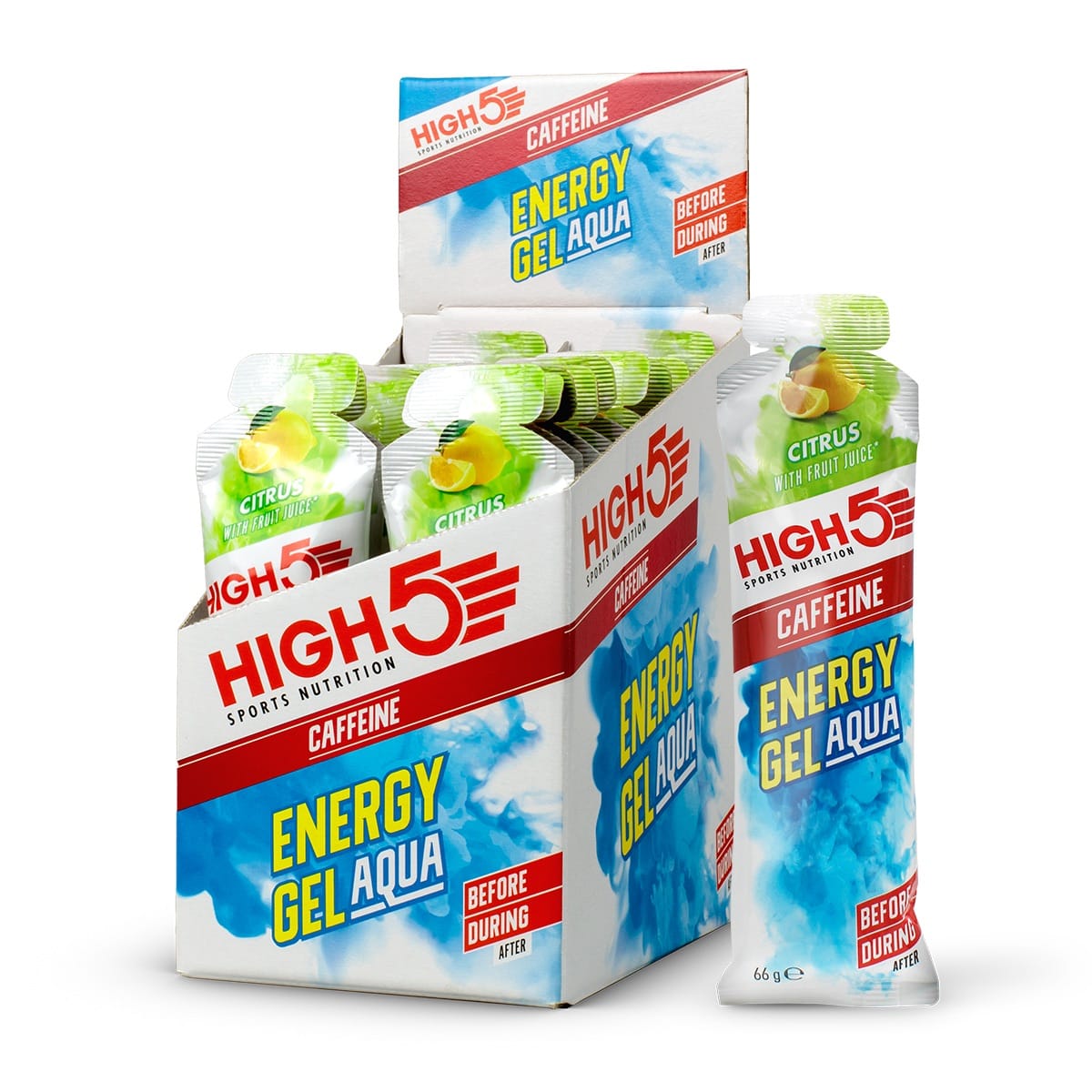 HIGH5 ENERGY GEL Aqua Koffein (66g) Citron