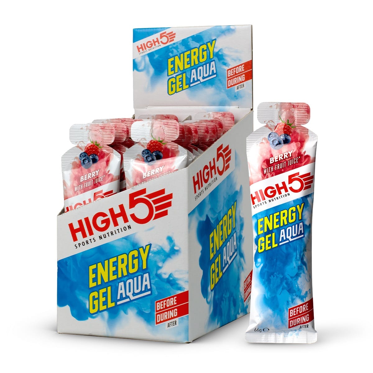 HIGH5 ENERGY GEL Aqua (66g) Röda frukter