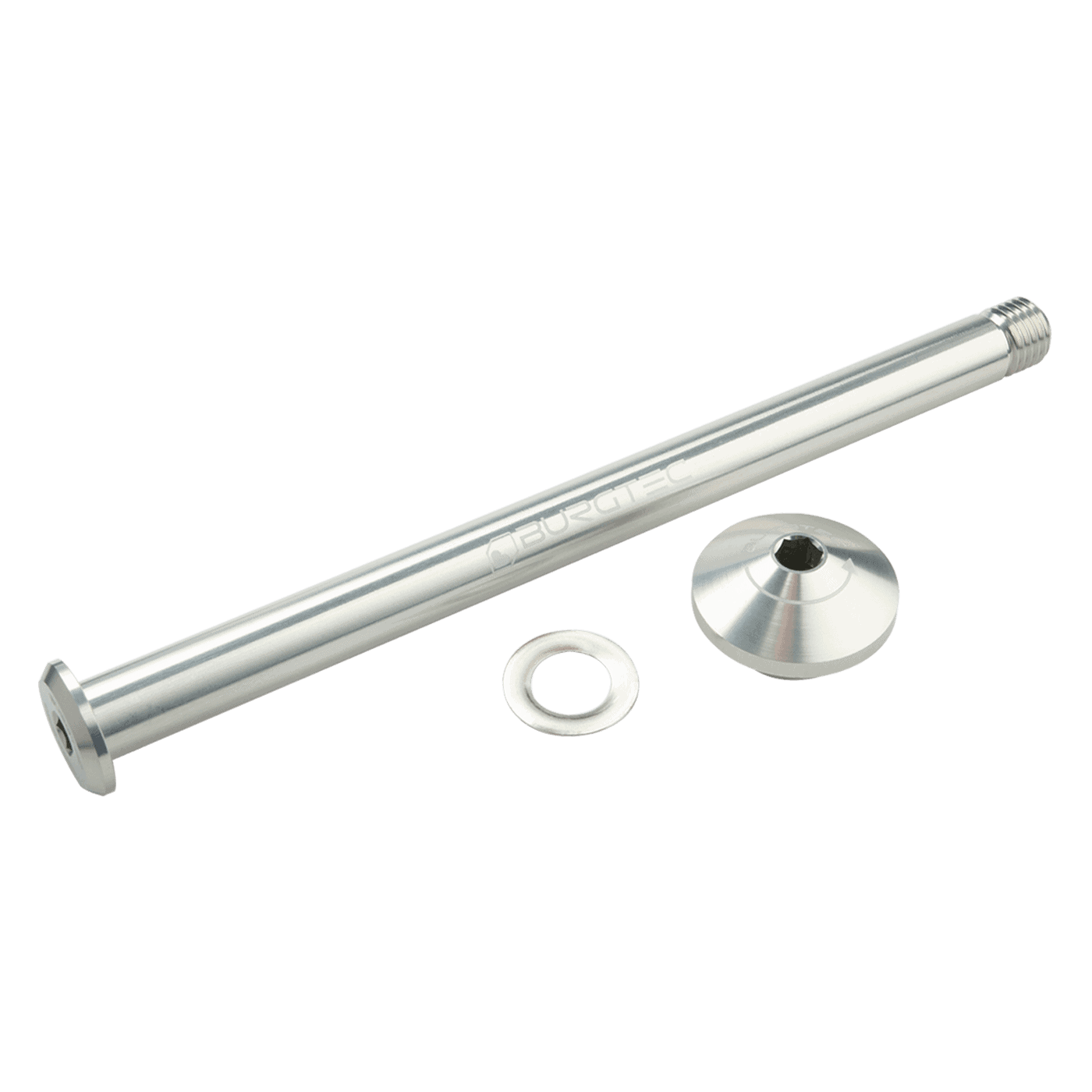 BURGTEC 171 mm bakhjulsaxel för Yeti Frame Silver