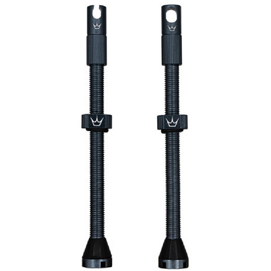 PEATY'S x Chris King MK2 Presta 80 mm slanglösa ventiler (x2) Grå