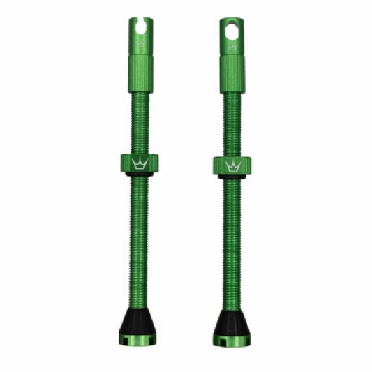 PEATY'S x Chris King MK2 Presta 80 mm slanglösa ventiler (x2) Grön