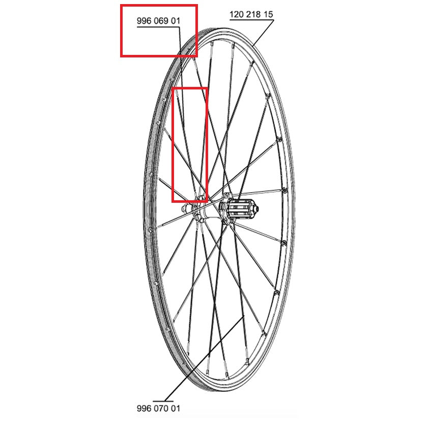 10-SPOKE KIT MAVIC AV/AR CROSSRIDE UB 08 BLACK