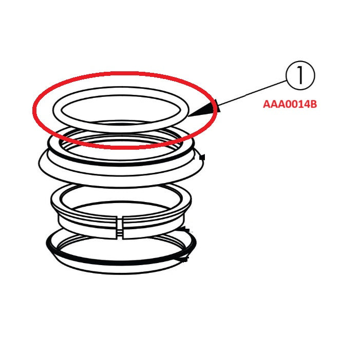 Headset CANE CREEK 40 Top Cover Seal 1-1/8" ZS44, blue