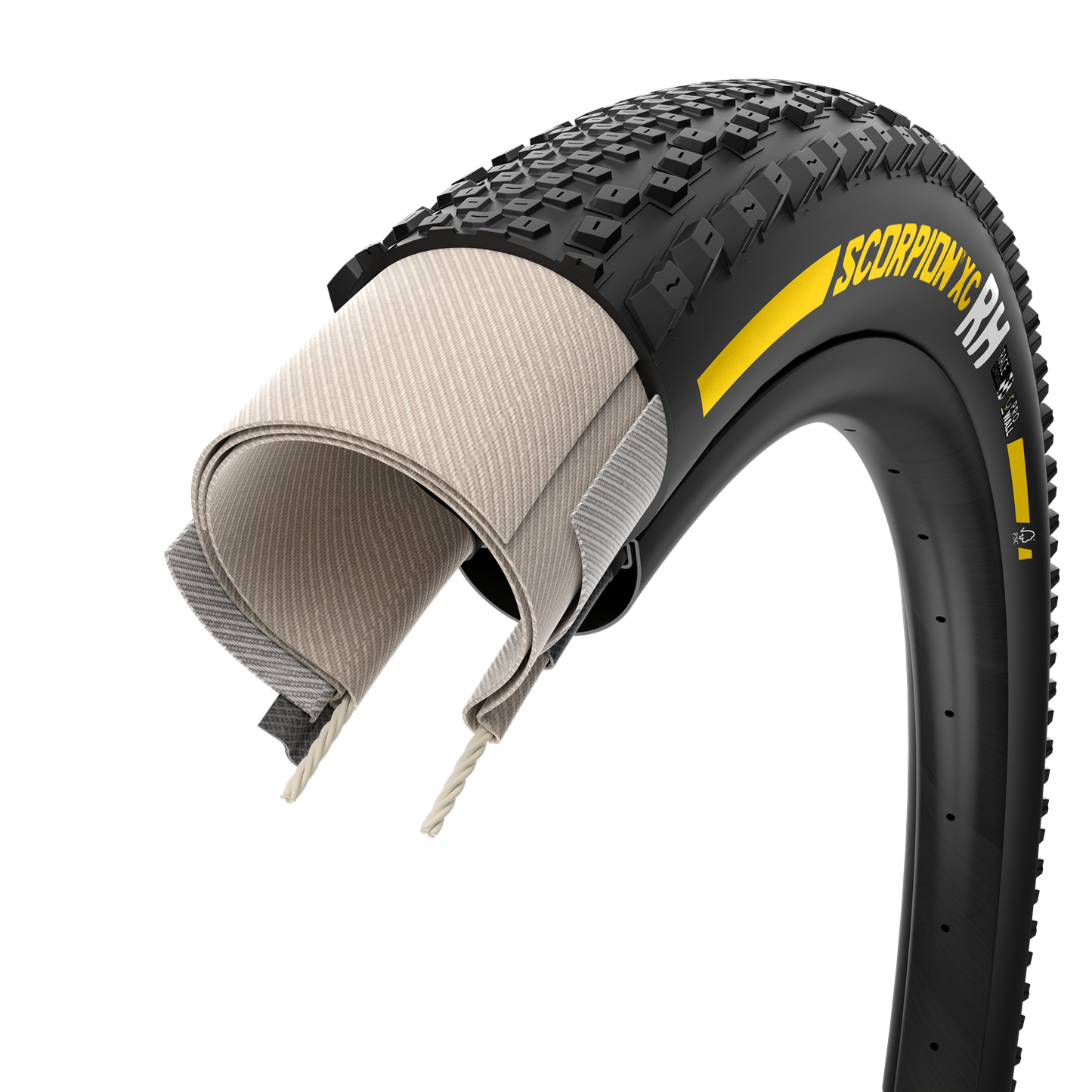 PIRELLI SCORPION RACE XC RH ProWall 29x2.40 Tubeless Ready Souple Yellow Team Edition tire