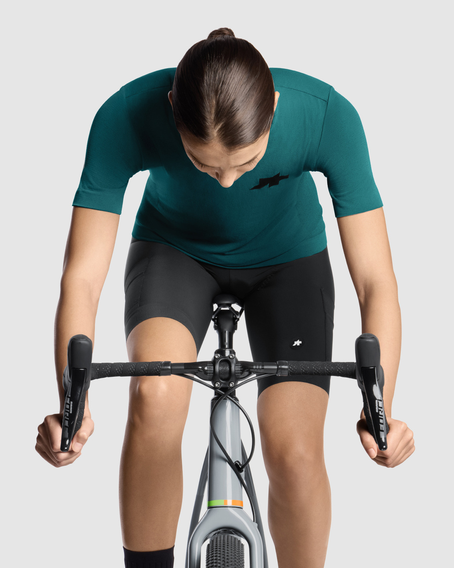 ASSOS TACTICA TECH T5 Kortärmad Jersey Dam Grön