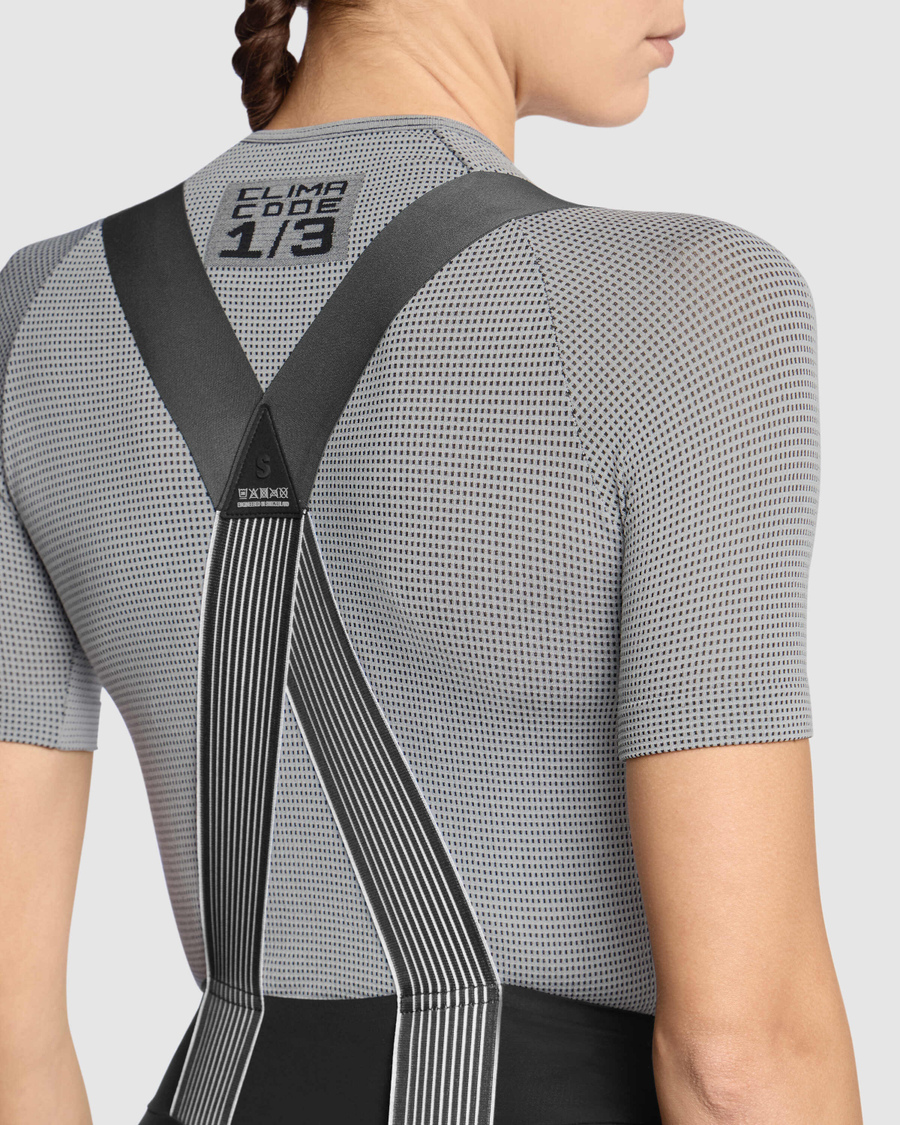 ASSOS NS SKIN LAYER P1 Kortärmade underkläder för kvinnor Grå