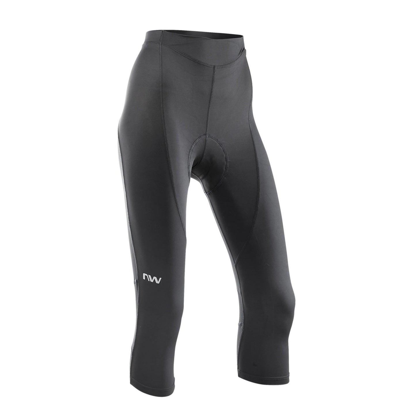 NORTWAVE ACTIVE 3/4-tights med bröstlappar för kvinnor Svart
