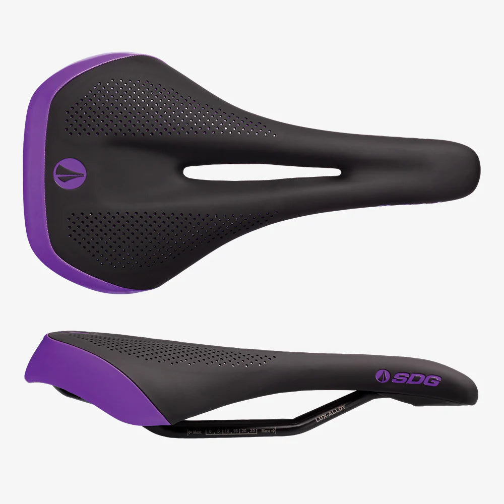 SDG ALLURE V2 Damsadel Lux-Alloy Rails Svart/Lila