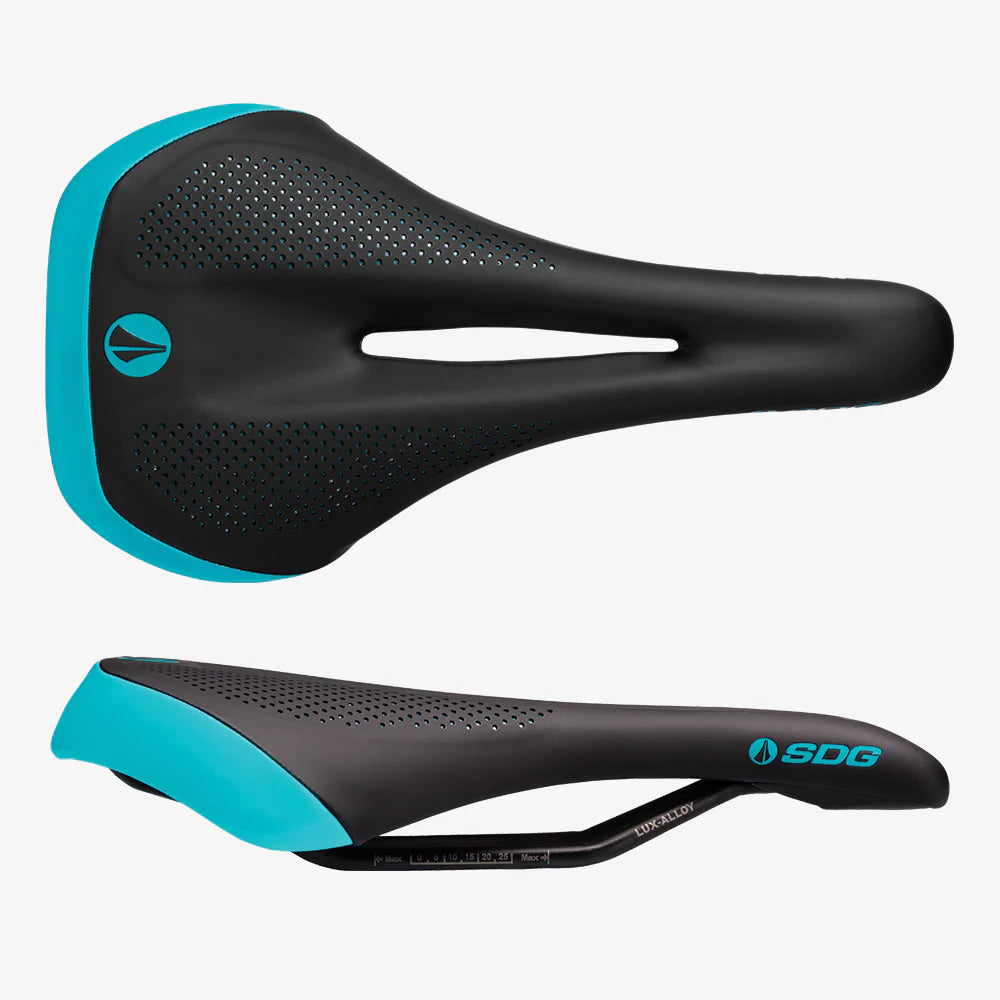 SDG ALLURE V2 Damsadel-Lux Rails-Alloy Black/Turquoise