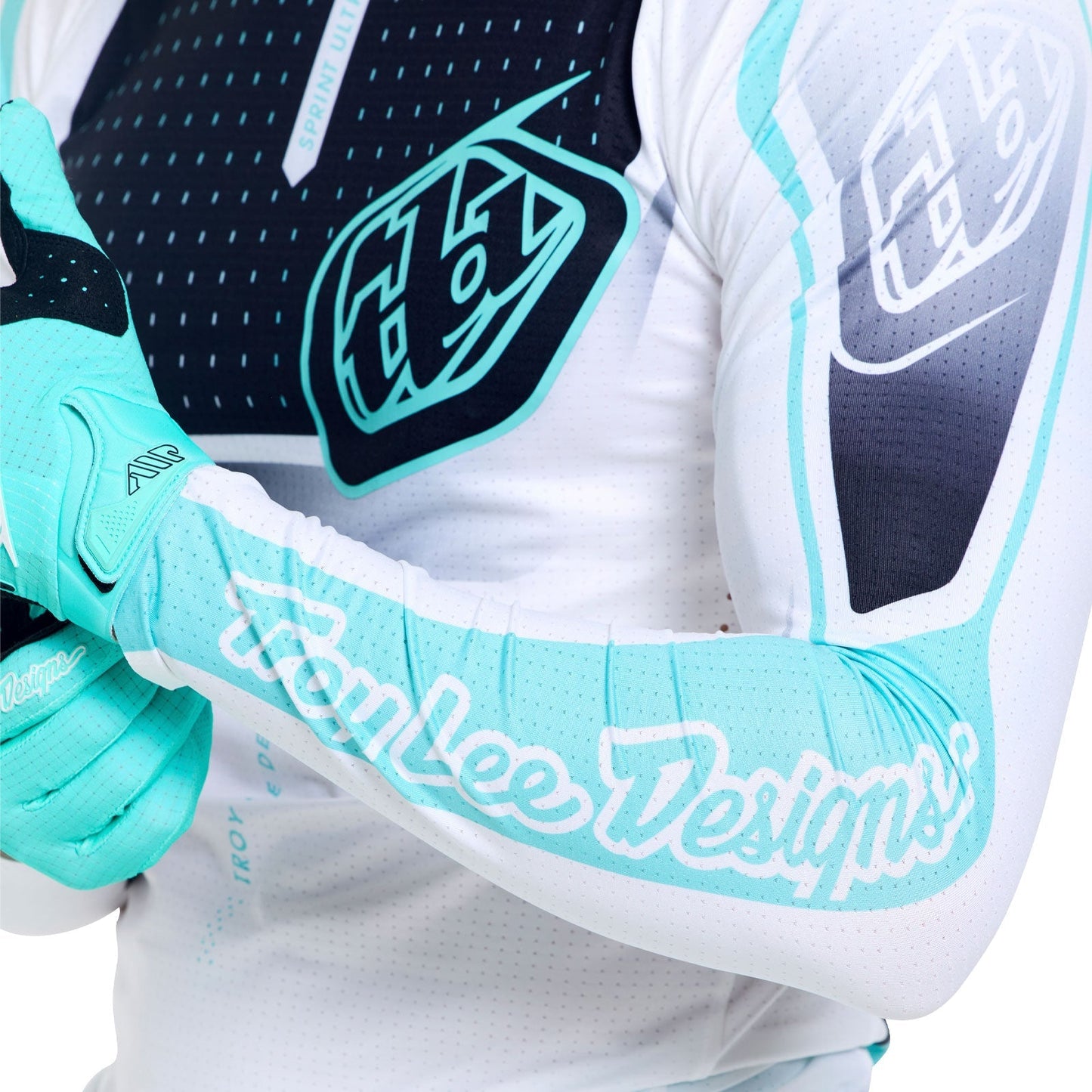 TROY LEE DESIGNS SPRINT ULTRA PROTON Långärmad tröja Vit/Blå