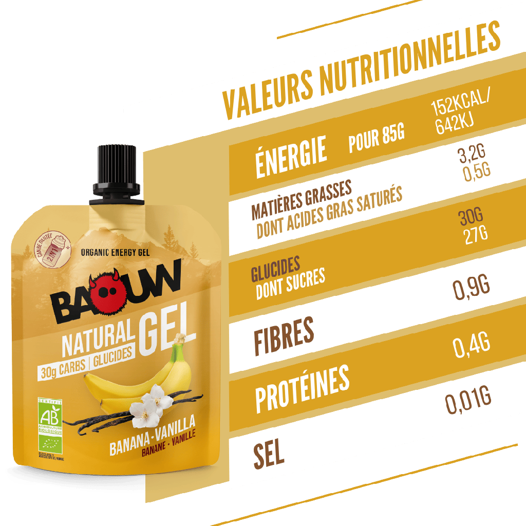 BAOUW ORGANIC Banana-Vanilla Energy Gel (85g)