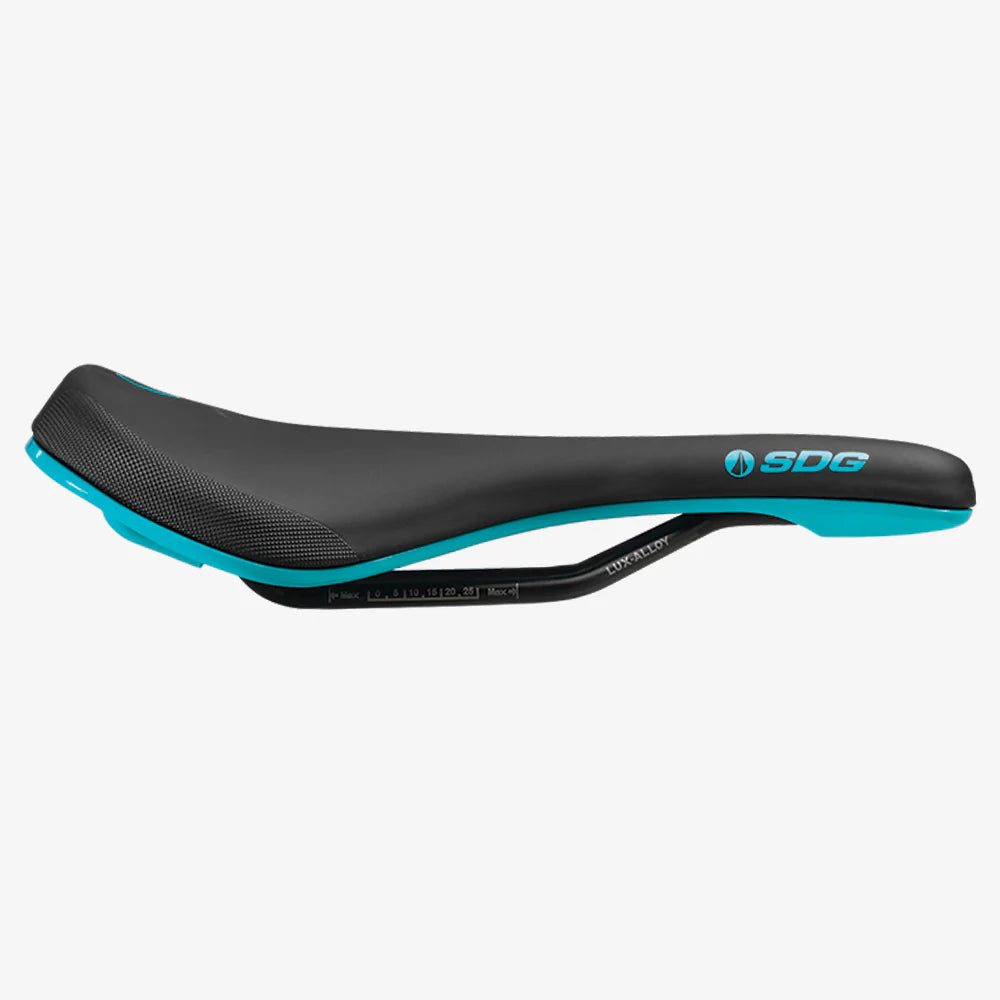 Sadel SDG BEL-AIR V3 MAX Lux-Alloy Rails Svart/Turkos