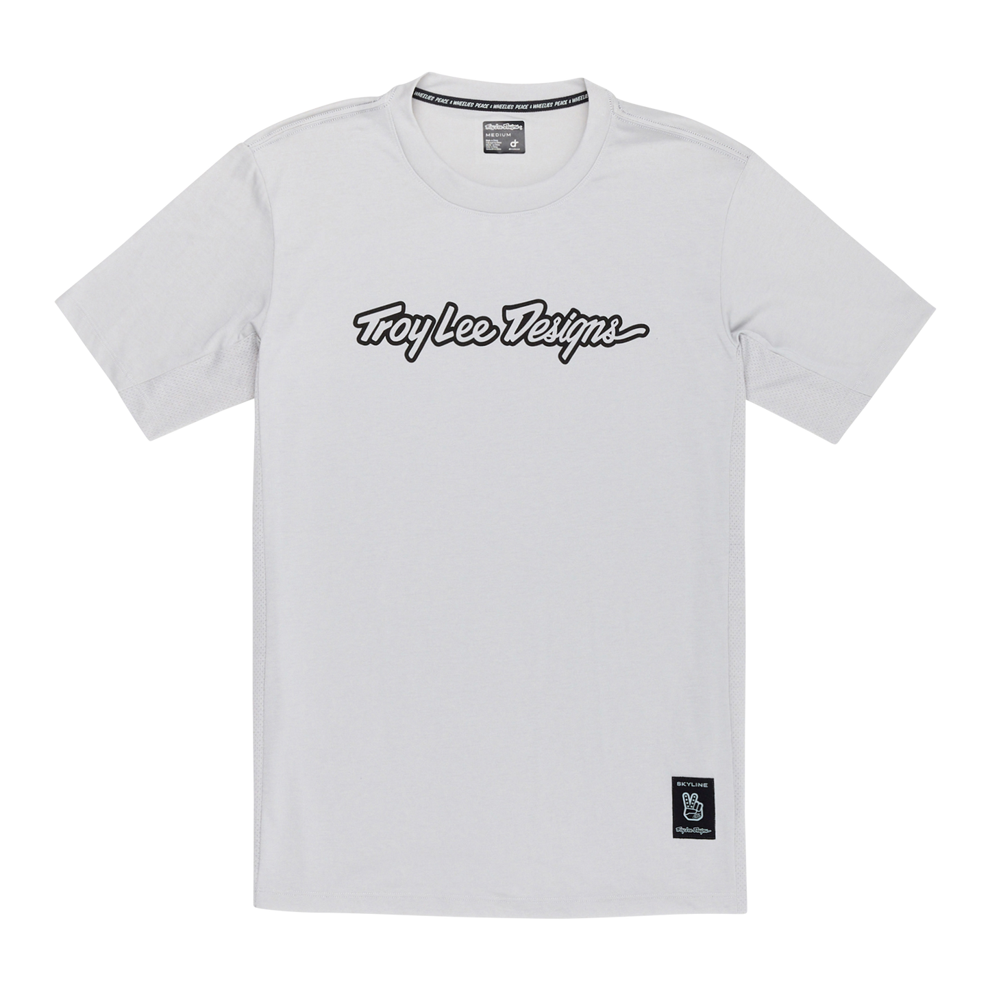 TROY LEE DESIGNS SKYLINE RIDE TEE SIGNATURE Jersey kortärmad grå 2025