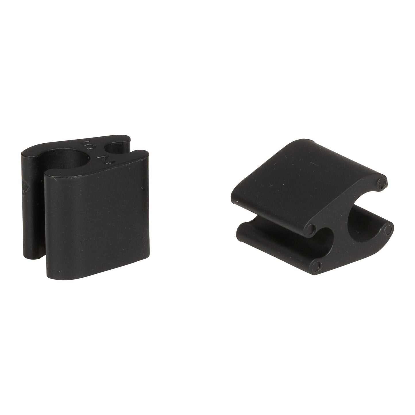 Sats med 10 kabelklämmor Duo Svart ELVEDES 4,1mm/4,1mm Plast