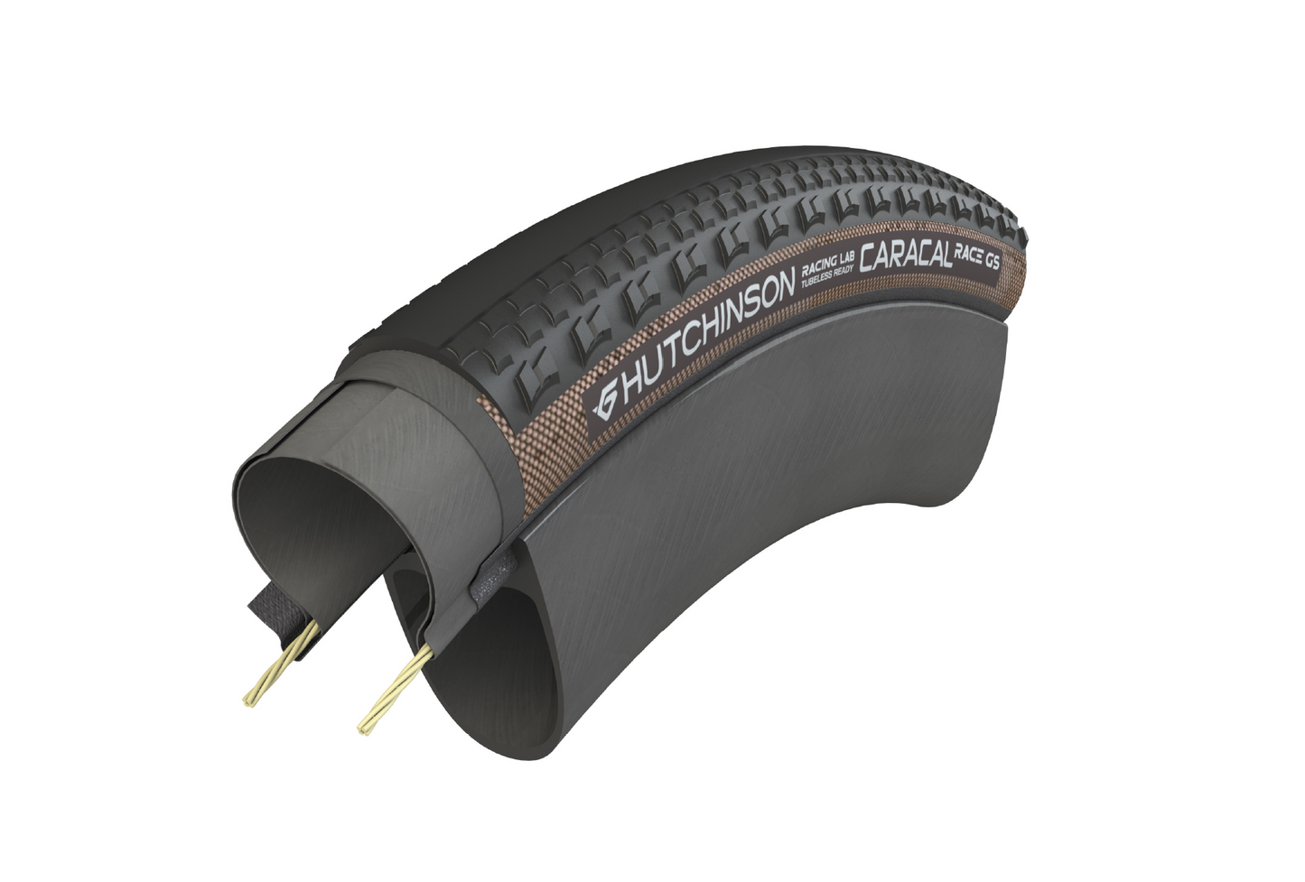 HUTCHINSON CARACAL RACE GS 700x40c Tubeless Ready-däck Grå