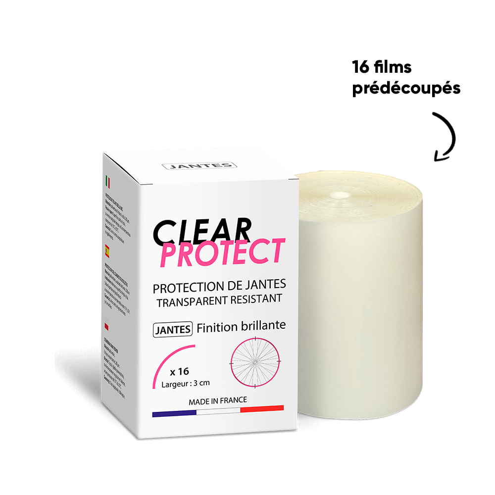 CLEARPROTECT Glansigt självhäftande fälgskydd
