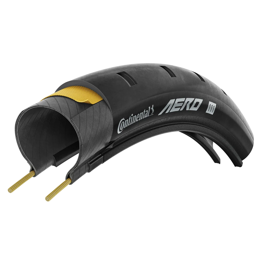 CONTINENTAL AERO 111 700x26c Tubeless Ready-däck Svart