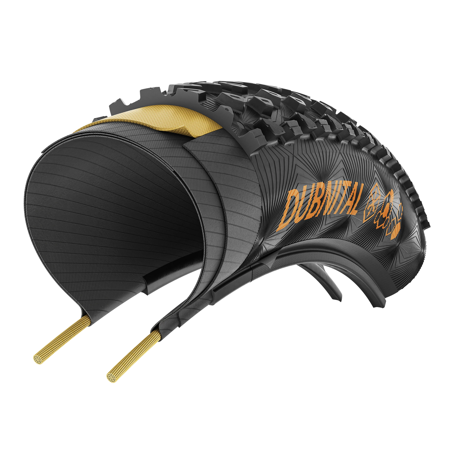 CONTINENTAL DUBNITAL Trail Rapid 27.5x2.20 Tubeless Ready Soft Black tire
