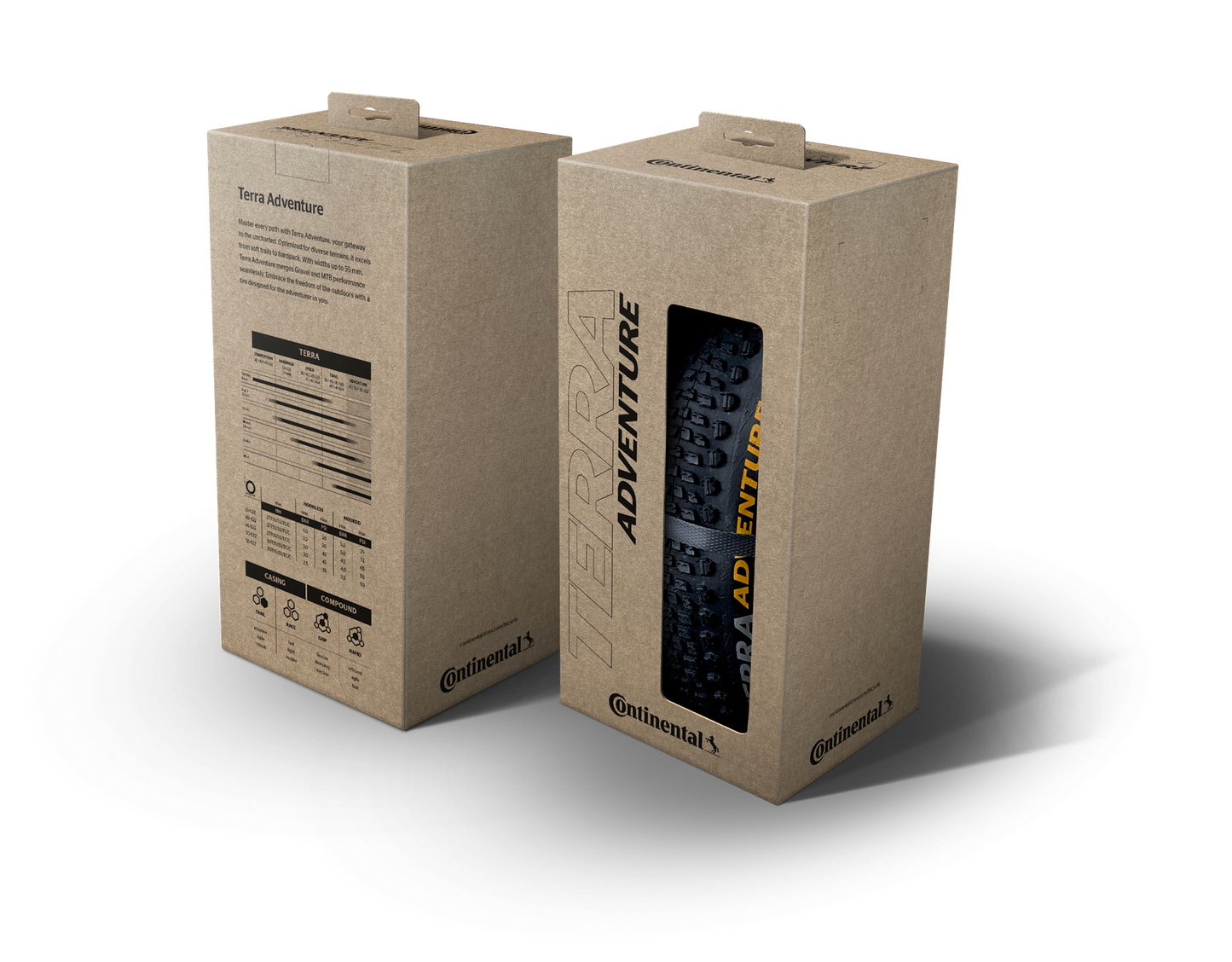 CONTINENTAL TERRA ADVENTURE TRAIL GRIP 700x45c Tubeless Ready Svart däck