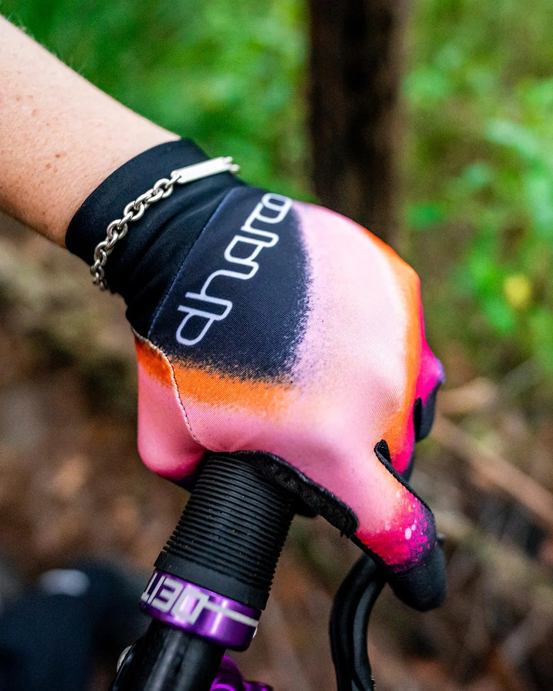 Women's FIREBIRD MTB Trail Gloves Black/Corail