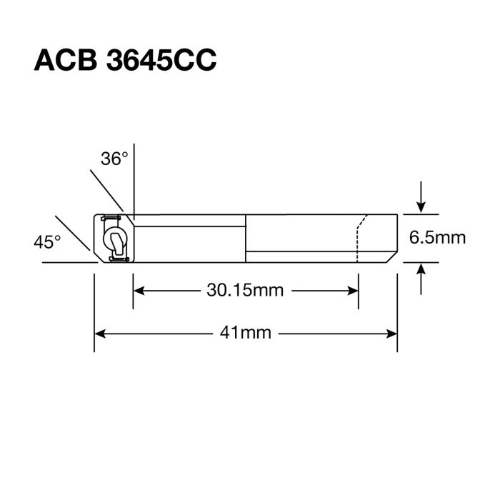 ENDURO LAGER ABEC 5 - Svartoxiderat - 30,2x41x6,5 (36x45°) ACB