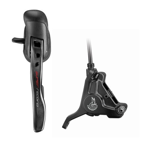 Vänster spak och främre bromsok 160 mm CAMPAGNOLO SUPER RECORD Flat Mount utan skiva