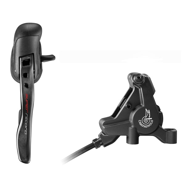 Right and left levers Caliper Rear 160mm CAMPAGNOLO SUPER RECORD Flat Mount No Disc