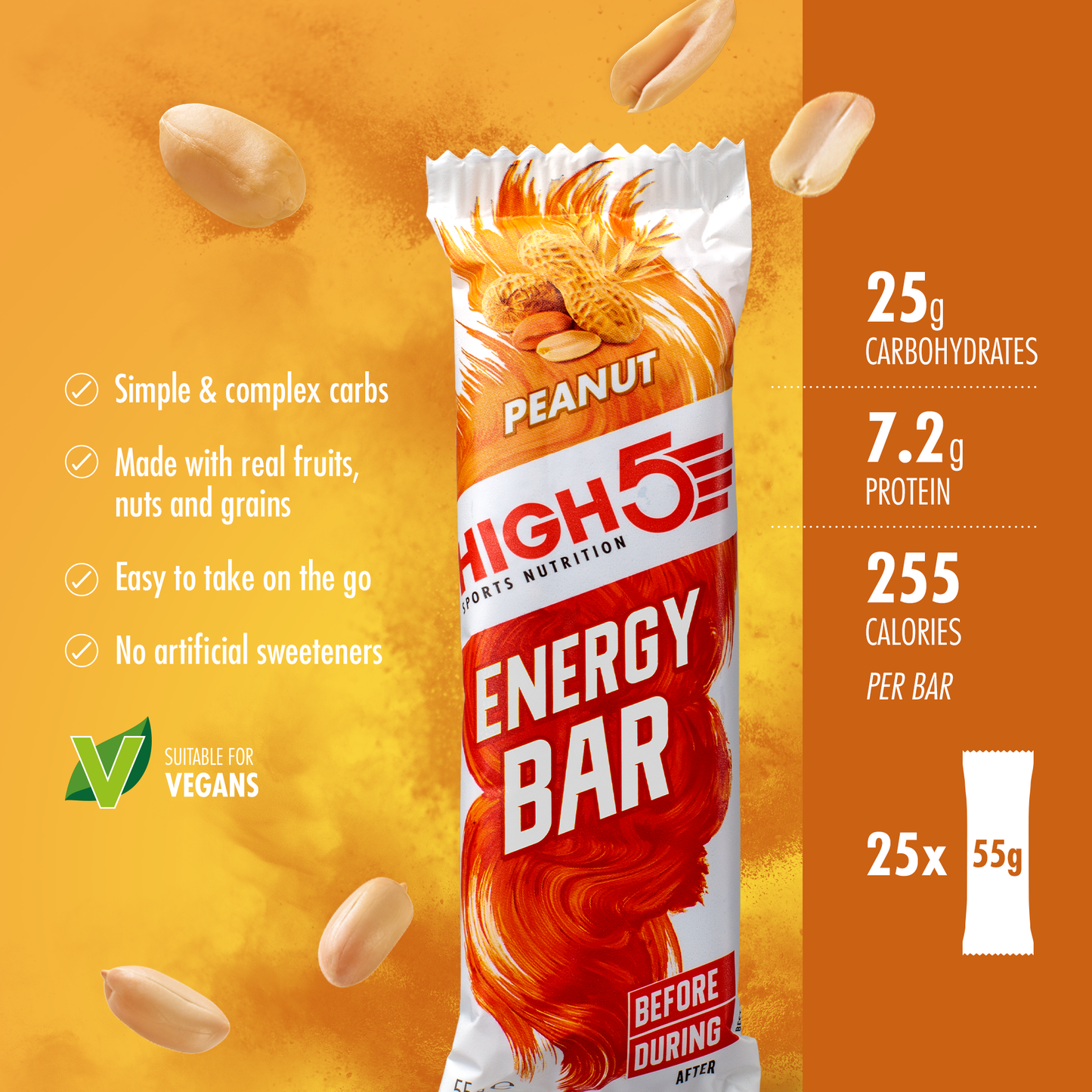 HIGH5 ENERGY BAR (55 g) Jordnöt