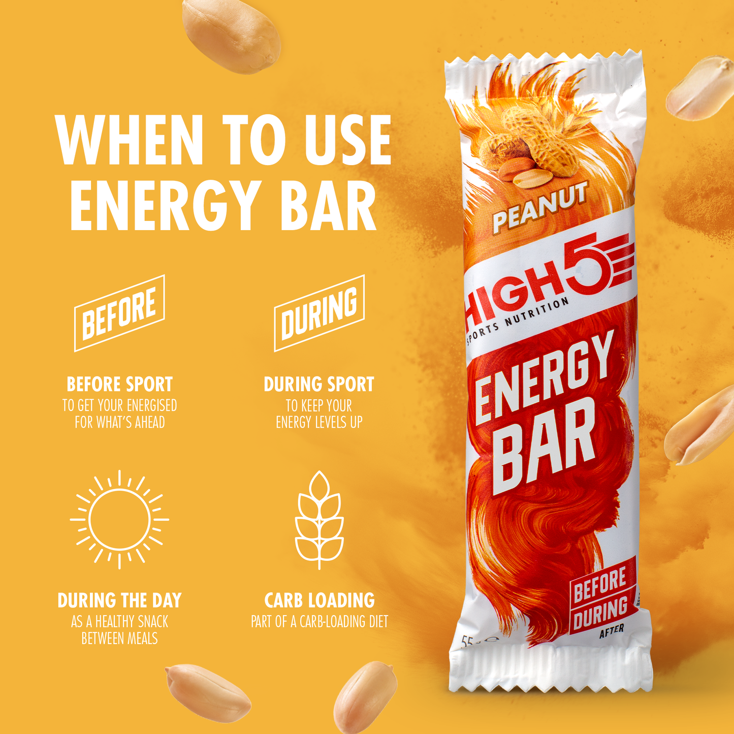 HIGH5 ENERGY BAR (55 g) Jordnöt