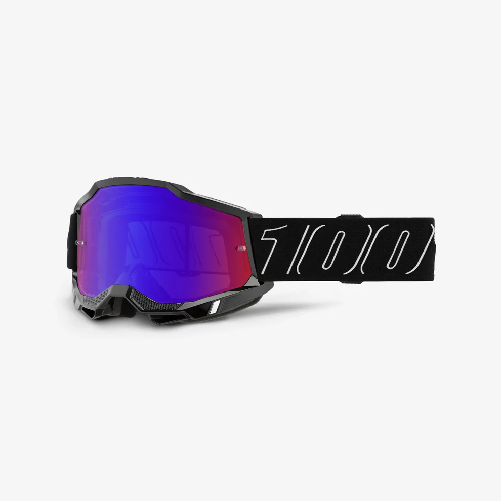 ACCURI 2 100% Mask Svart Blå/Röd Spegelskärm
