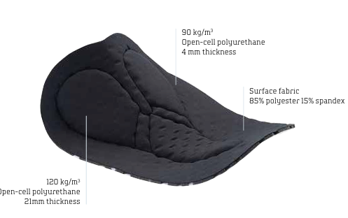 NORTWAVE ACTIVE 3/4-tights med bröstlappar för kvinnor Svart