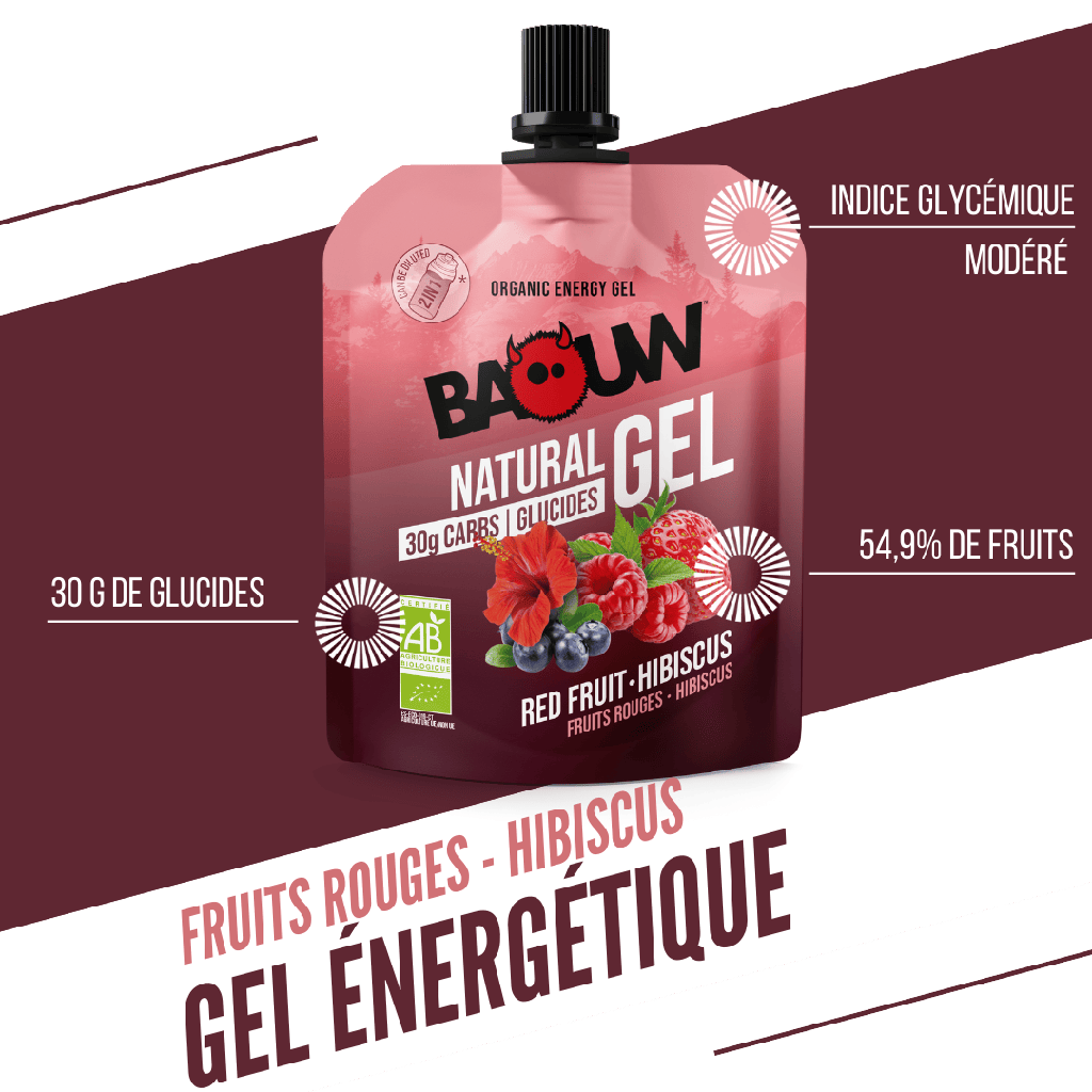 BAOUW Organic Energy Gel Red Fruits-Hibiscus (85g)