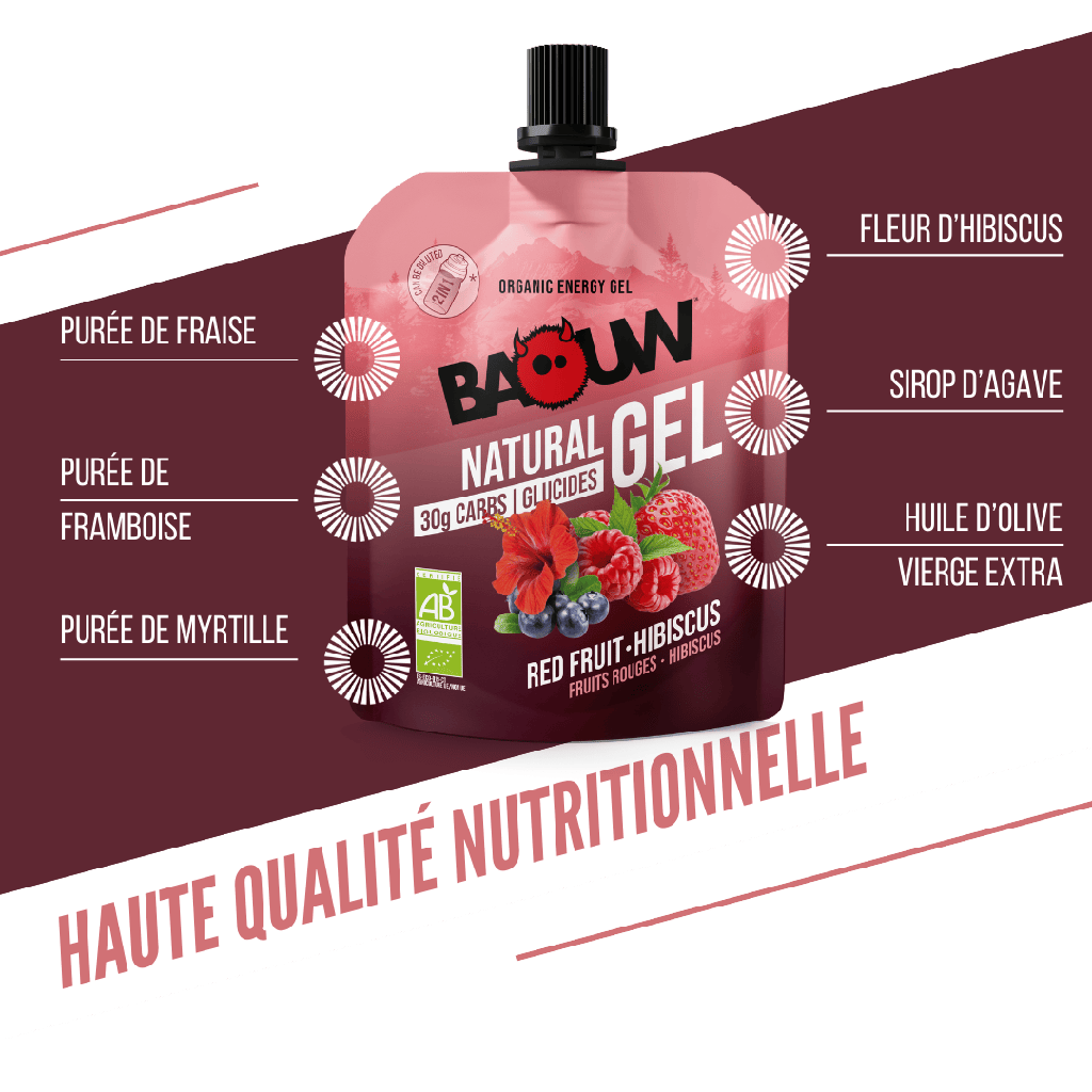 BAOUW Organic Energy Gel Red Fruits-Hibiscus (85g)