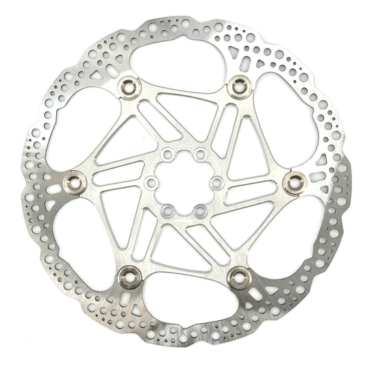 HOPE X2/E4/V4 6-håls flytande skiva Silver