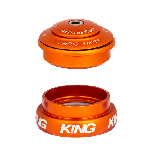 Semi-integrerad / externt headset CHRIS KING INSET 8 1"1/8-1"1/4 ZS44/EC44 Orange