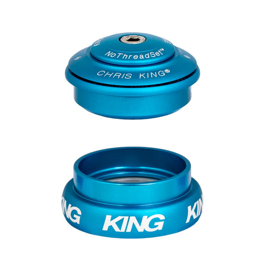 CHRIS KING INSET 8 1"1/8-1"1/4 ZS44/EC44 Turkosblå Semi-integrerat / externt headset