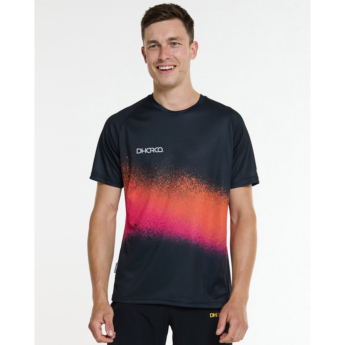 DHARCO BLACK SNAKE Kortärmad Jersey Svart/Orange