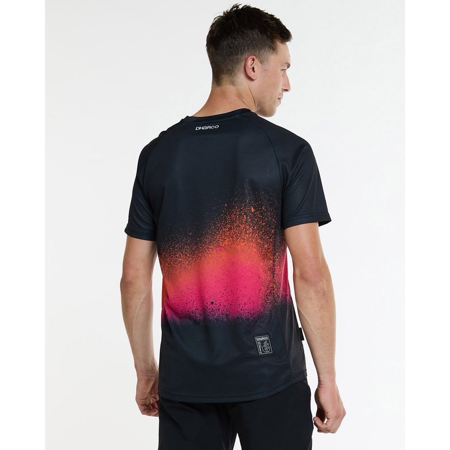 DHARCO BLACK SNAKE Kortärmad Jersey Svart/Orange