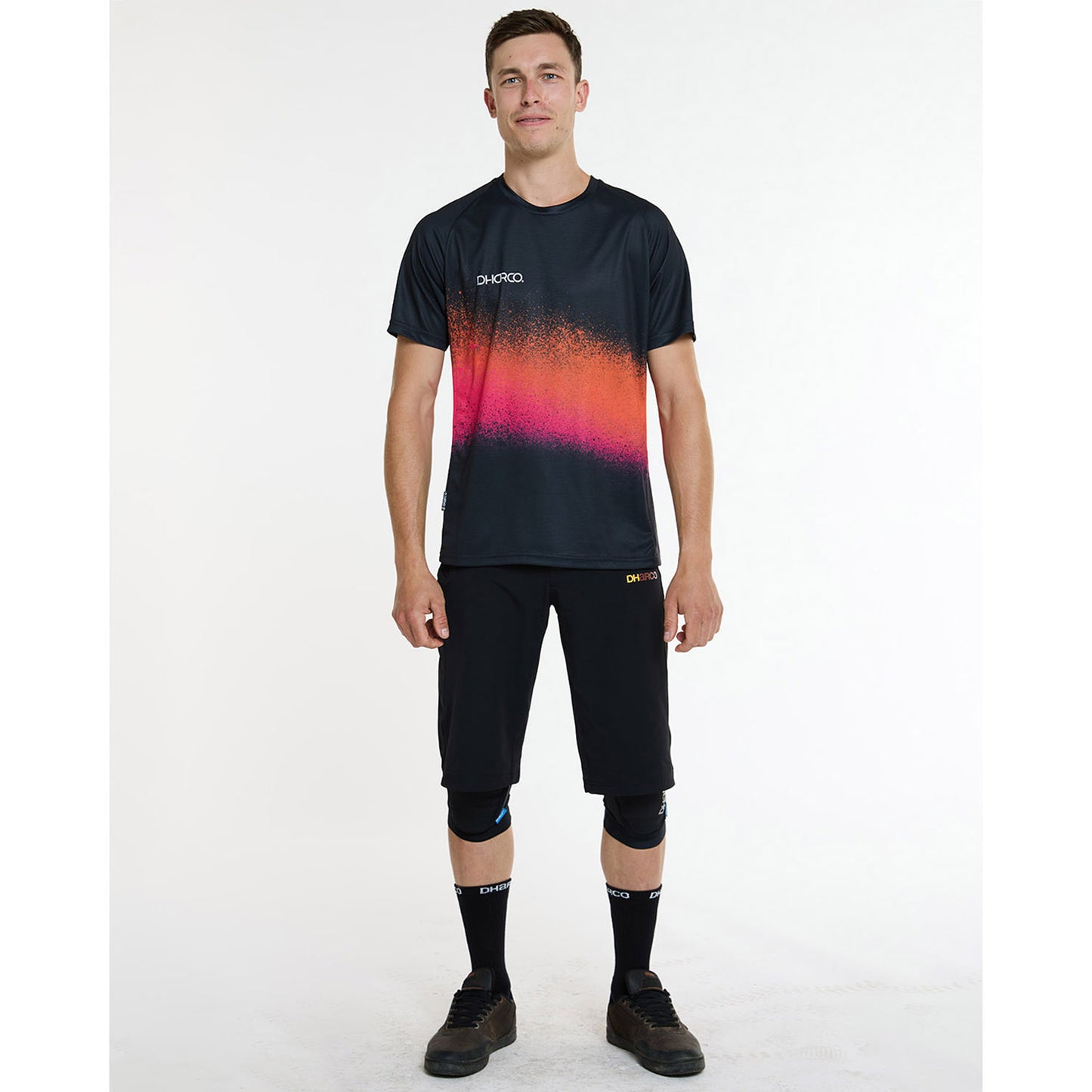 DHARCO BLACK SNAKE Kortärmad Jersey Svart/Orange