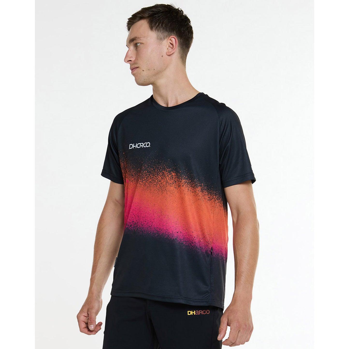 DHARCO BLACK SNAKE Kortärmad Jersey Svart/Orange