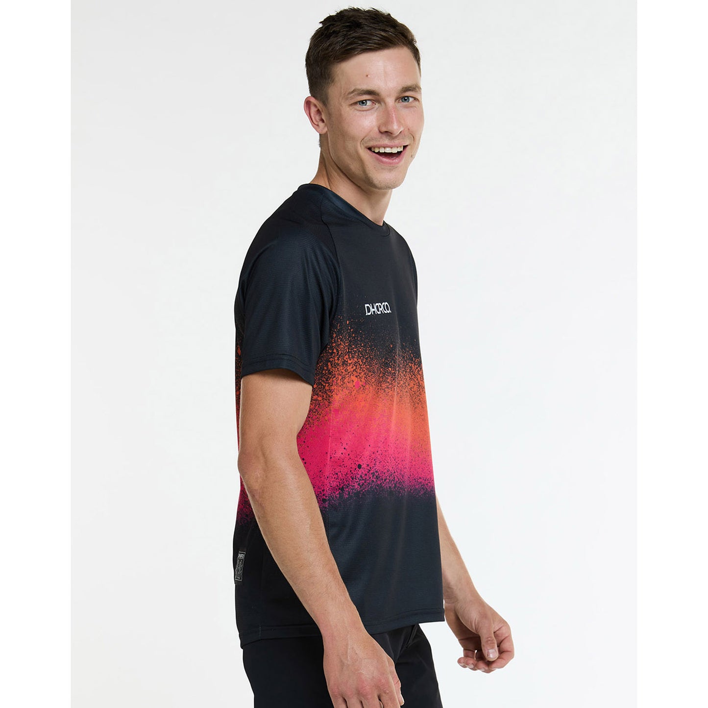 DHARCO BLACK SNAKE Kortärmad Jersey Svart/Orange