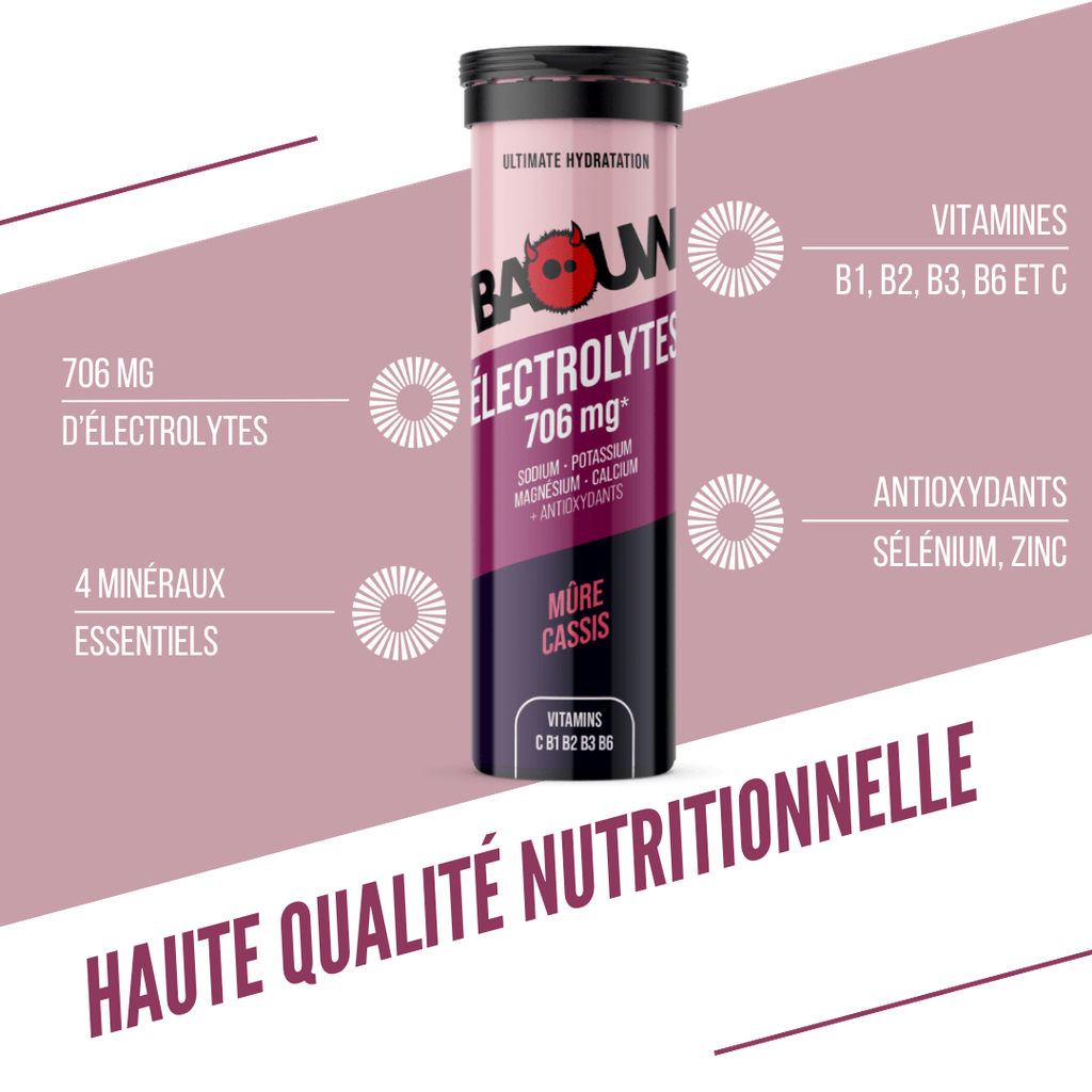 BAOUW Energy Drink (Tube med 10 tabletter) Björnbär/Cassis